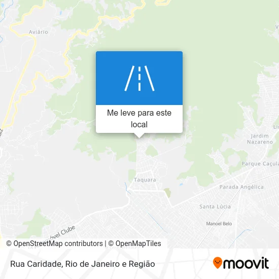 Rua Caridade mapa