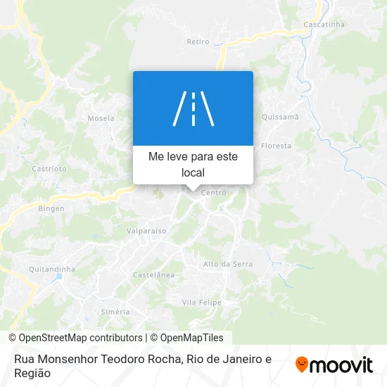 Rua Monsenhor Teodoro Rocha mapa
