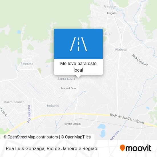Rua Luís Gonzaga mapa