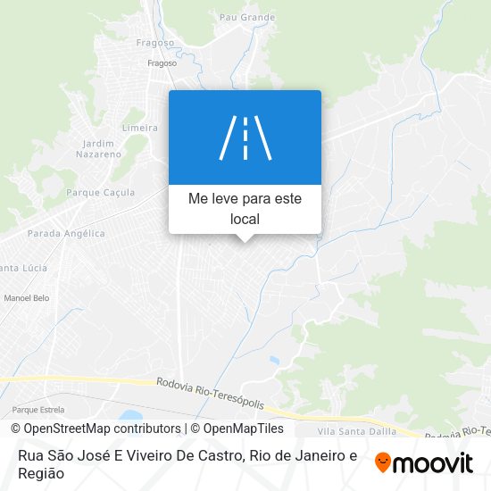Rua São José E Viveiro De Castro mapa