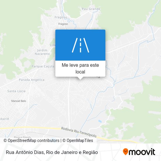 Rua Antônio Dias mapa