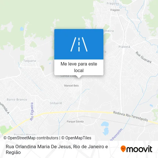 Rua Orlandina Maria De Jesus mapa