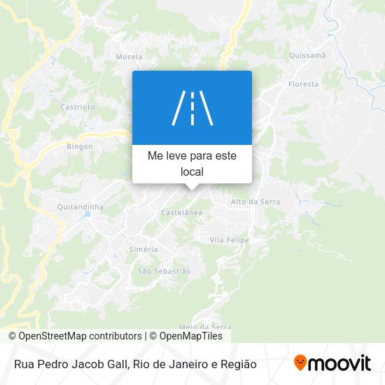 Rua Pedro Jacob Gall mapa