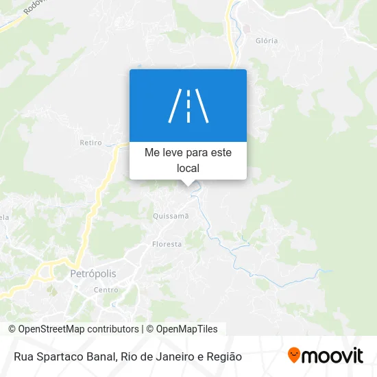 Rua Spartaco Banal mapa