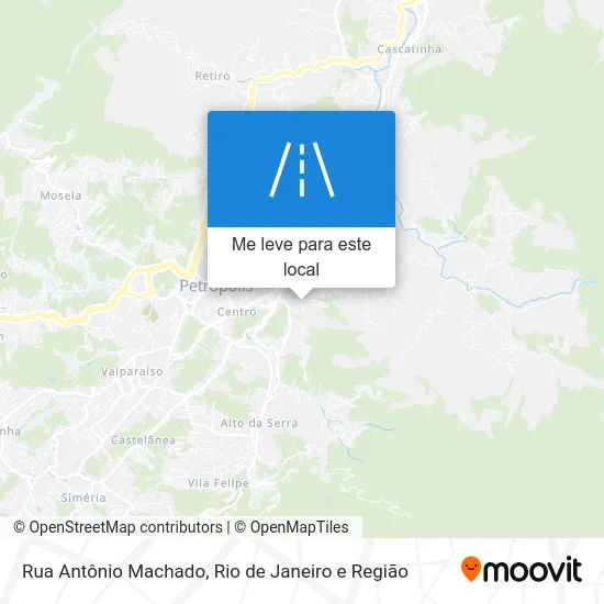 Rua Antônio Machado mapa
