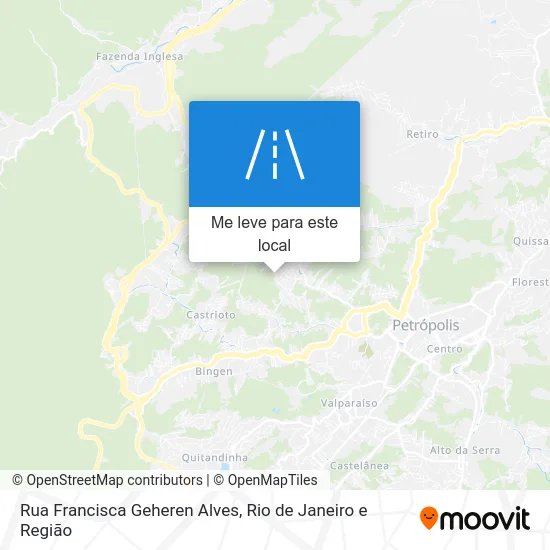 Rua Francisca Geheren Alves mapa