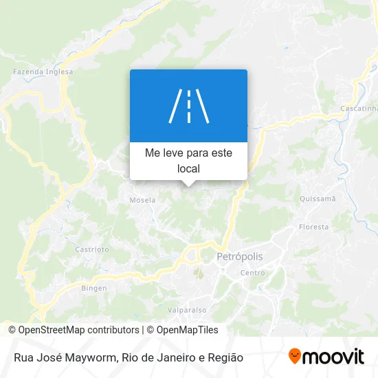 Rua José Mayworm mapa