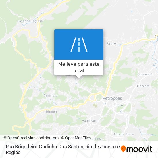 Rua Brigadeiro Godinho Dos Santos mapa