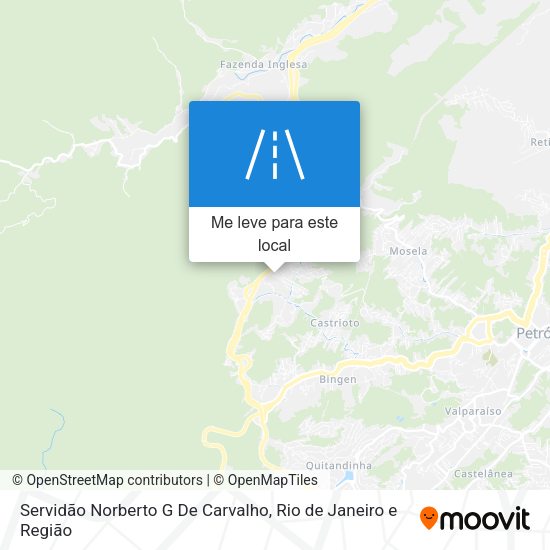 Servidão Norberto G De Carvalho mapa