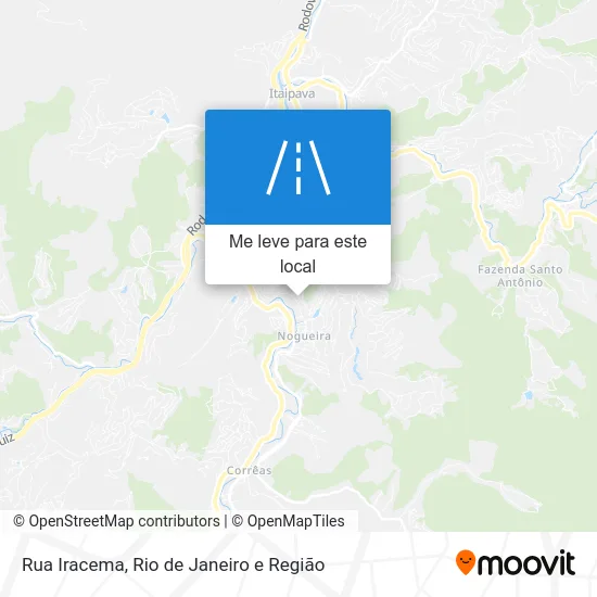 Rua Iracema mapa