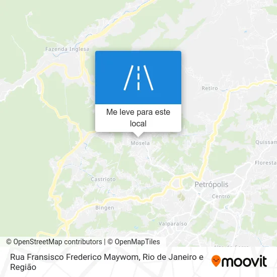 Rua Fransisco Frederico Maywom mapa