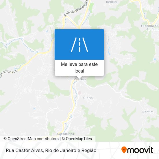 Rua Castor Alves mapa