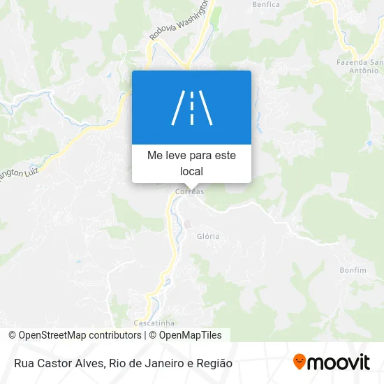 Rua Castor Alves mapa