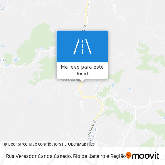 Rua Vereador Carlos Canedo mapa