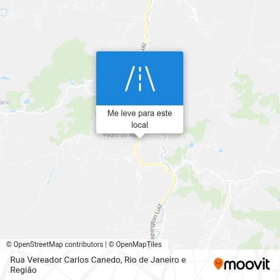Rua Vereador Carlos Canedo mapa