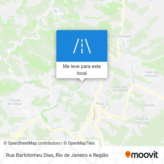 Rua Bartolomeu Dias mapa