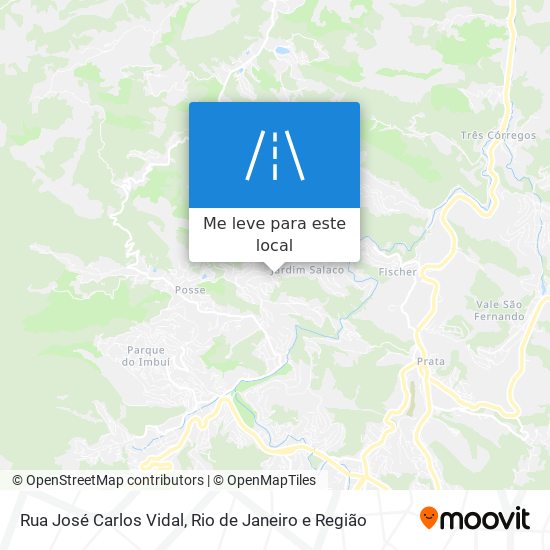 Rua José Carlos Vidal mapa