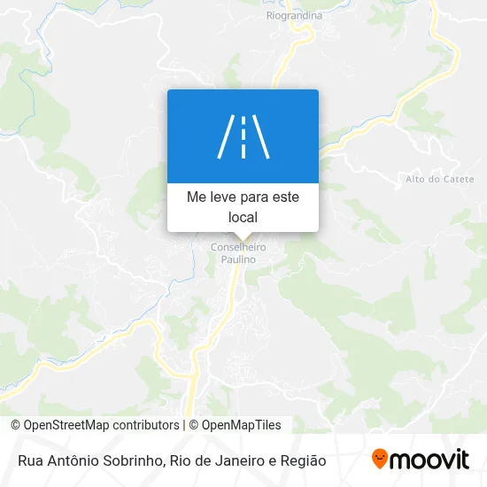 Rua Antônio Sobrinho mapa