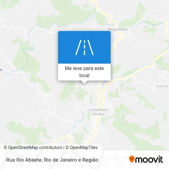 Rua Rio Abaete mapa