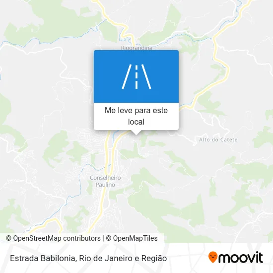 Estrada Babilonia mapa
