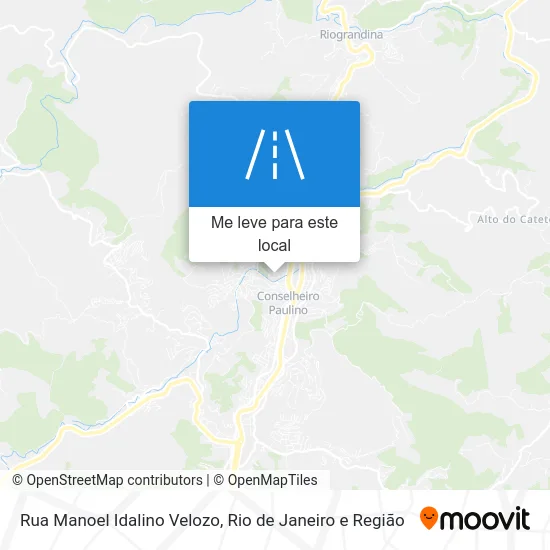 Rua Manoel Idalino Velozo mapa