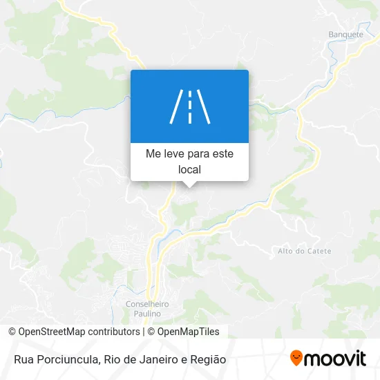 Rua Porciuncula mapa