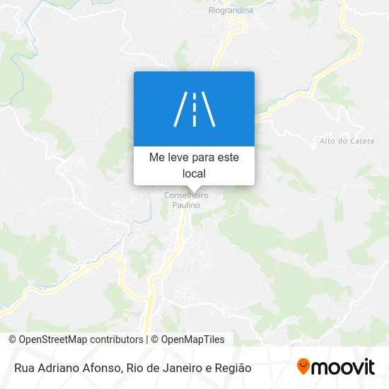 Rua Adriano Afonso mapa