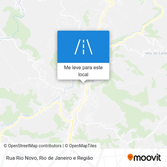 Rua Rio Novo mapa