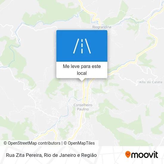 Rua Zita Pereira mapa