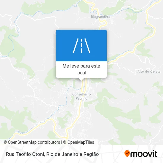 Rua Teofilo Otoni mapa