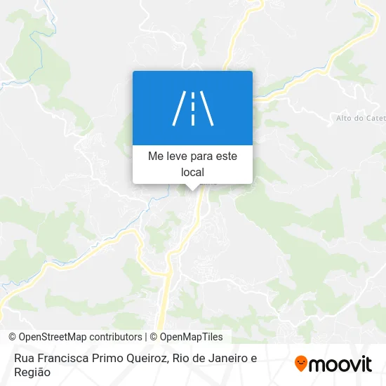 Rua Francisca Primo Queiroz mapa