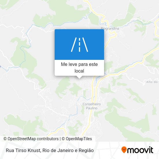 Rua Tirso Knust mapa