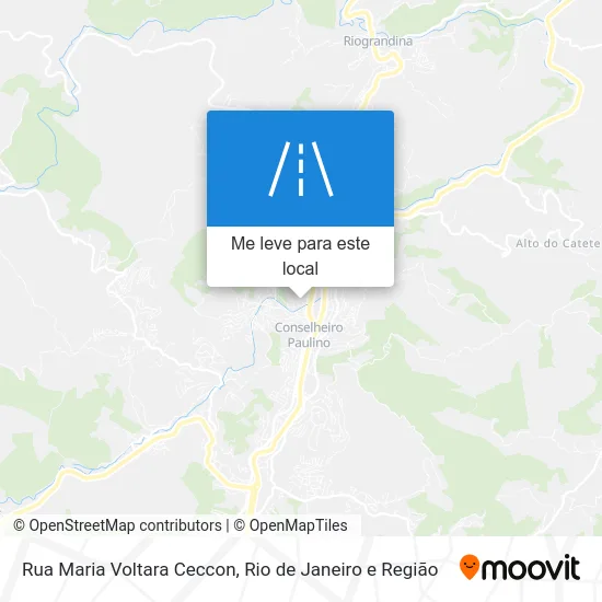 Rua Maria Voltara Ceccon mapa