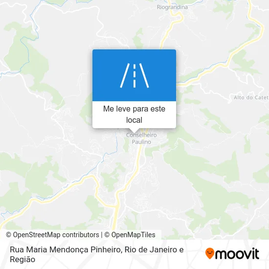 Rua Maria Mendonça Pinheiro mapa