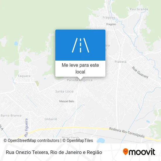 Rua Onezio Teixera mapa