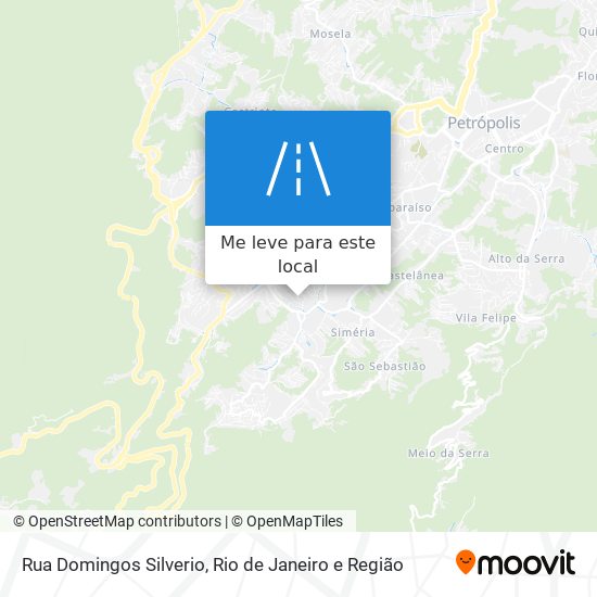 Rua Domingos Silverio mapa