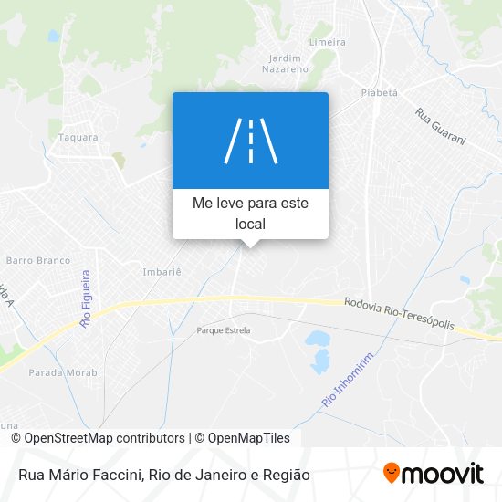 Rua Mário Faccini mapa