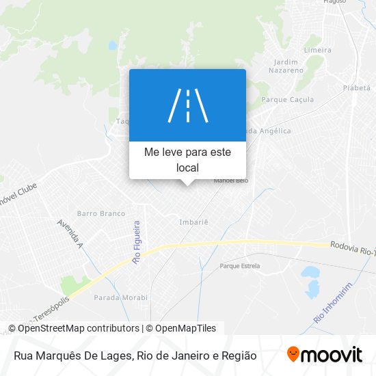 Rua Marquês De Lages mapa