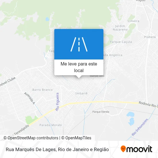 Rua Marquês De Lages mapa