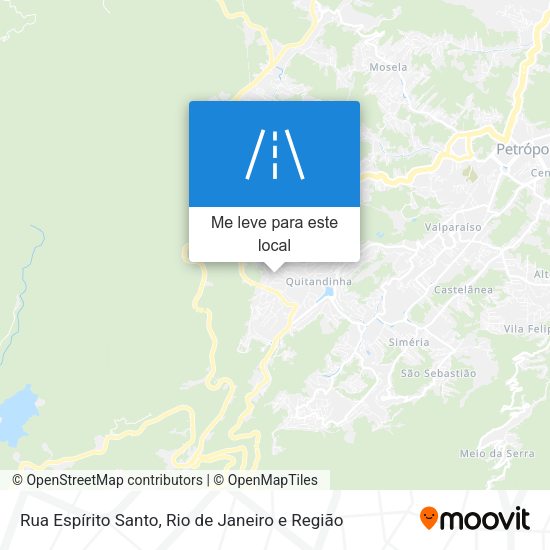 Rua Espírito Santo mapa