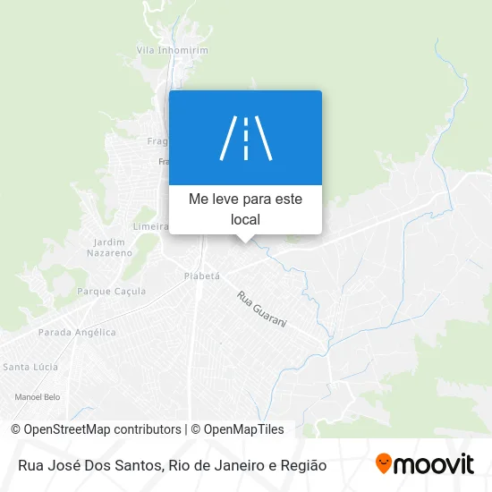 Rua José Dos Santos mapa