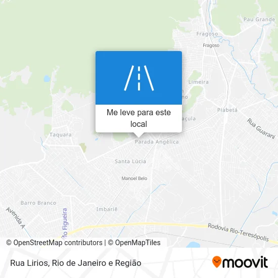 Rua Lirios mapa