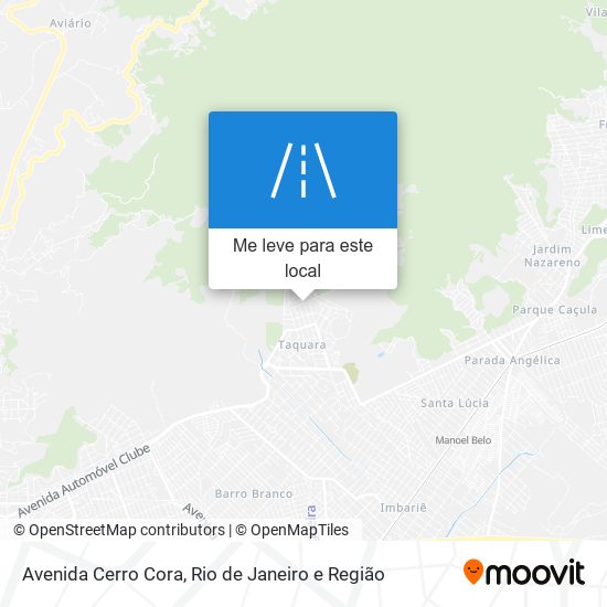 Avenida Cerro Cora mapa