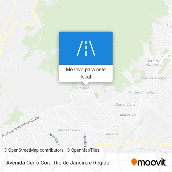 Avenida Cerro Cora mapa