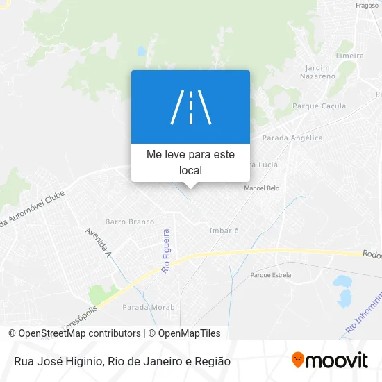 Rua José Higinio mapa
