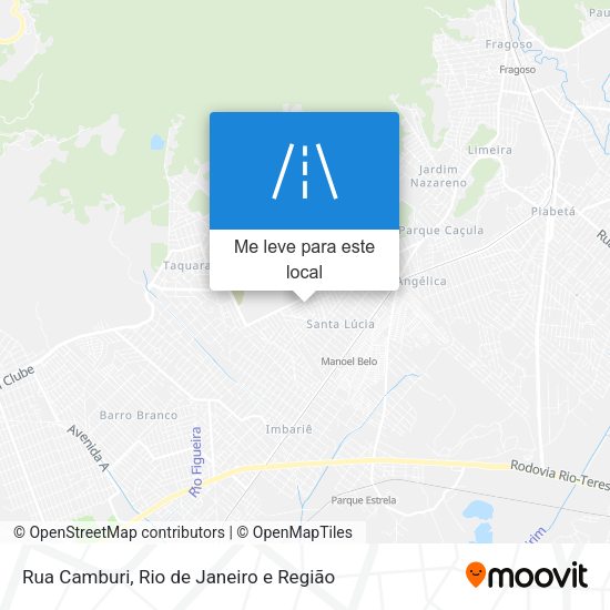 Rua Camburi mapa
