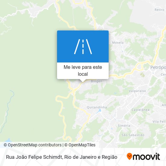 Rua João Felipe Schimdt mapa