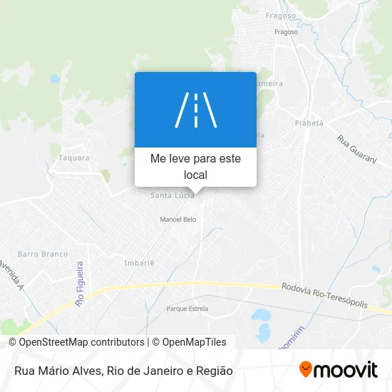 Rua Mário Alves mapa