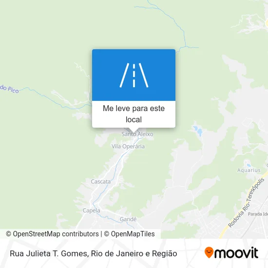 Rua Julieta T. Gomes mapa