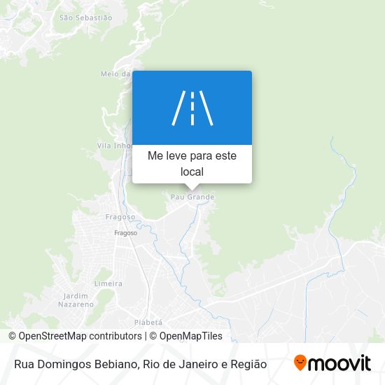 Rua Domingos Bebiano mapa
